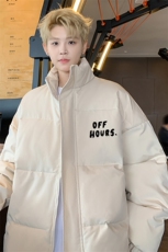 ！2025秋冬新款男士立领棉衣字母印花情侣棉服外套MY310特P55，男装棉衣，电商B220