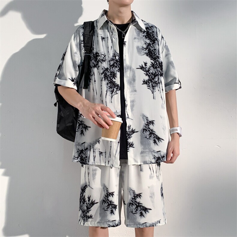 1短衬CS77033特P25DK77055特P18无差价套装TZ77066特P43大码M-5XL，男装休闲套装，星座226-2