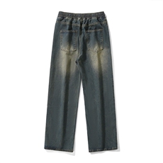 美式复古牛仔裤新款直筒宽松阔腿休闲长裤子K8463-P40【特价】，男装牛仔裤，电商A007