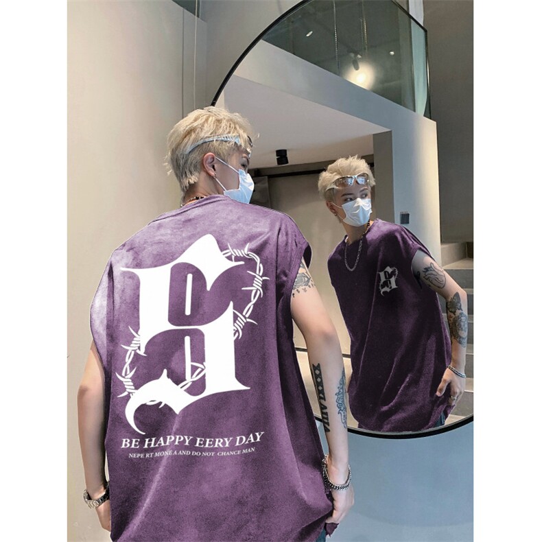 2025新款高街重磅高品质麂皮绒坎肩宽松背心BXJP167-特批19控38,男装背心/马甲,星座605(原A050)