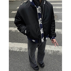 【有货】花卉拼接美式短款外套男高级感棒球服夹克JK110CC-特P65，男装夹克，星座1007（原301D）