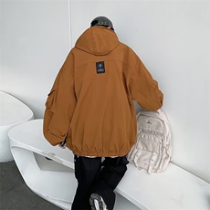 美式复古工装大口袋连帽外套风衣男秋季ins潮机能风夹克WY899-P48，男装夹克，星座1008-1