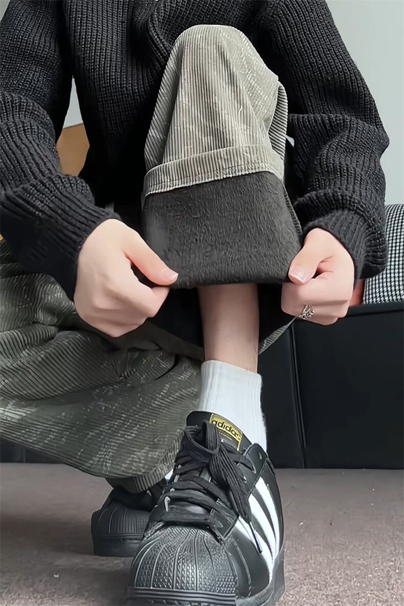 加绒长裤男休闲裤宽松裤子KD644-P40,男装休闲裤,电商D312-1