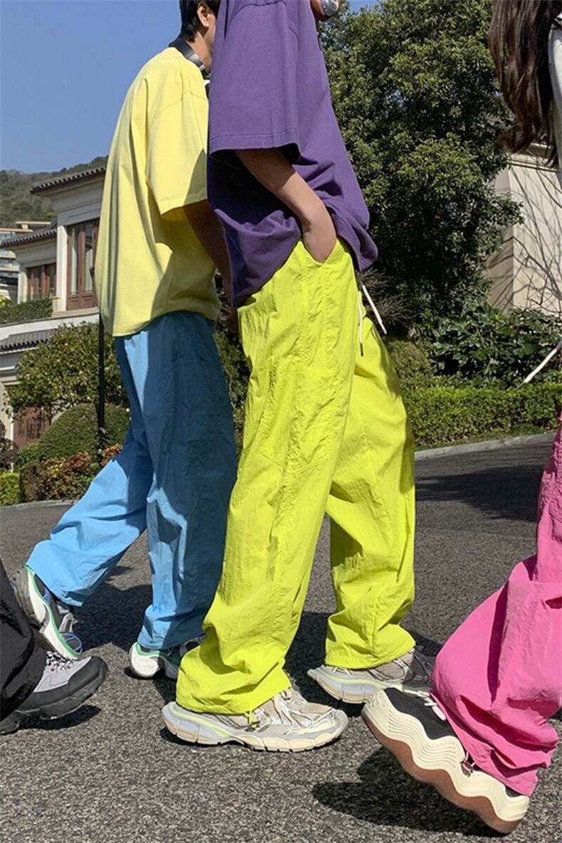 2025新款多巴胺速干分割弯刀裤大码M~4XLXZ604-KG73-P45控58,男装休闲裤,星座604