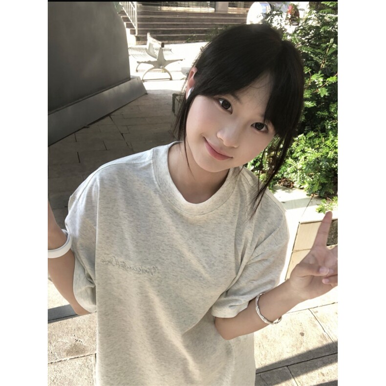 H0952-P33凹凸钢印+胶标220克纯棉+包边螺纹领短袖T恤男女同款,男装T恤,星座617A-2