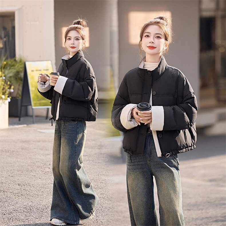 2024年新款时尚高端洋气小个子面包服宽松外套,女装羽绒服,雅佳俏