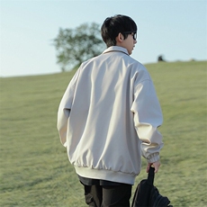 美式高街拉链翻领飞行员夹克男692-P65，男装夹克，星座1109-3