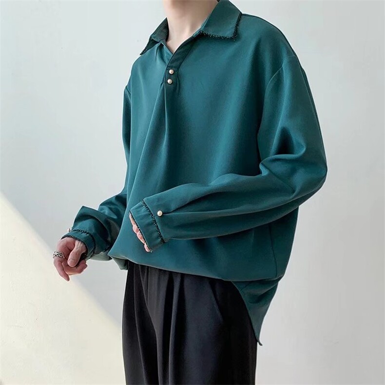 衬衫男韩版潮流长袖高街帅气2023夏季新款ins宽松外套CY368-P30,男装衬衫,星座412-3