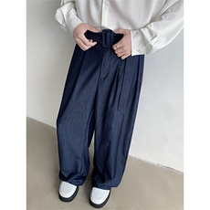 春夏季垂感清凉弯刀裤男宽松时尚百搭亲肤感休闲裤NK618P85，男装休闲裤，星座512-1（原513-3）
