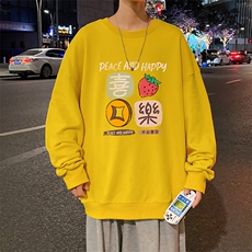 S6322-P28秋季圆领卫衣男大码韩版宽松长袖外套，男装卫衣，电商A040