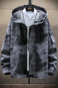 日系春秋宽松迷彩工装外套男士潮牌夹克潮流帅气上衣DS862T图片