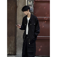 B221美式ins高街暗黑金属感宽松休闲外套上衣SY2303-P90控118，男装夹克，电商B221