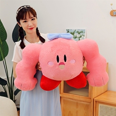 创意卡通肌肉星之卡比公仔可爱二次元公仔动漫周边抱枕跨境