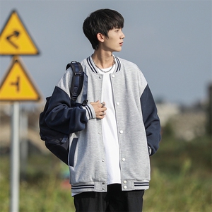 新款男经典双色拼接百搭cityboy风针织外套WT3410-P57控88图片