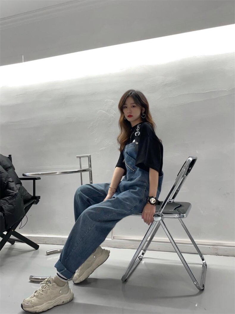 春季新款牛仔背带裤，其它，玫瑰共和国