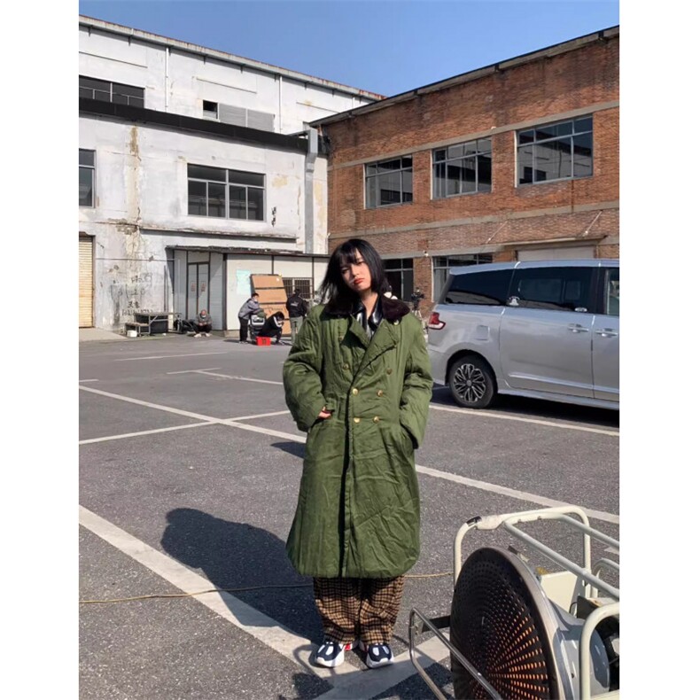 网络图现货！高品质军大衣长款大学生早八零下防寒服JDY01-P85,男装棉衣,星座1005-6