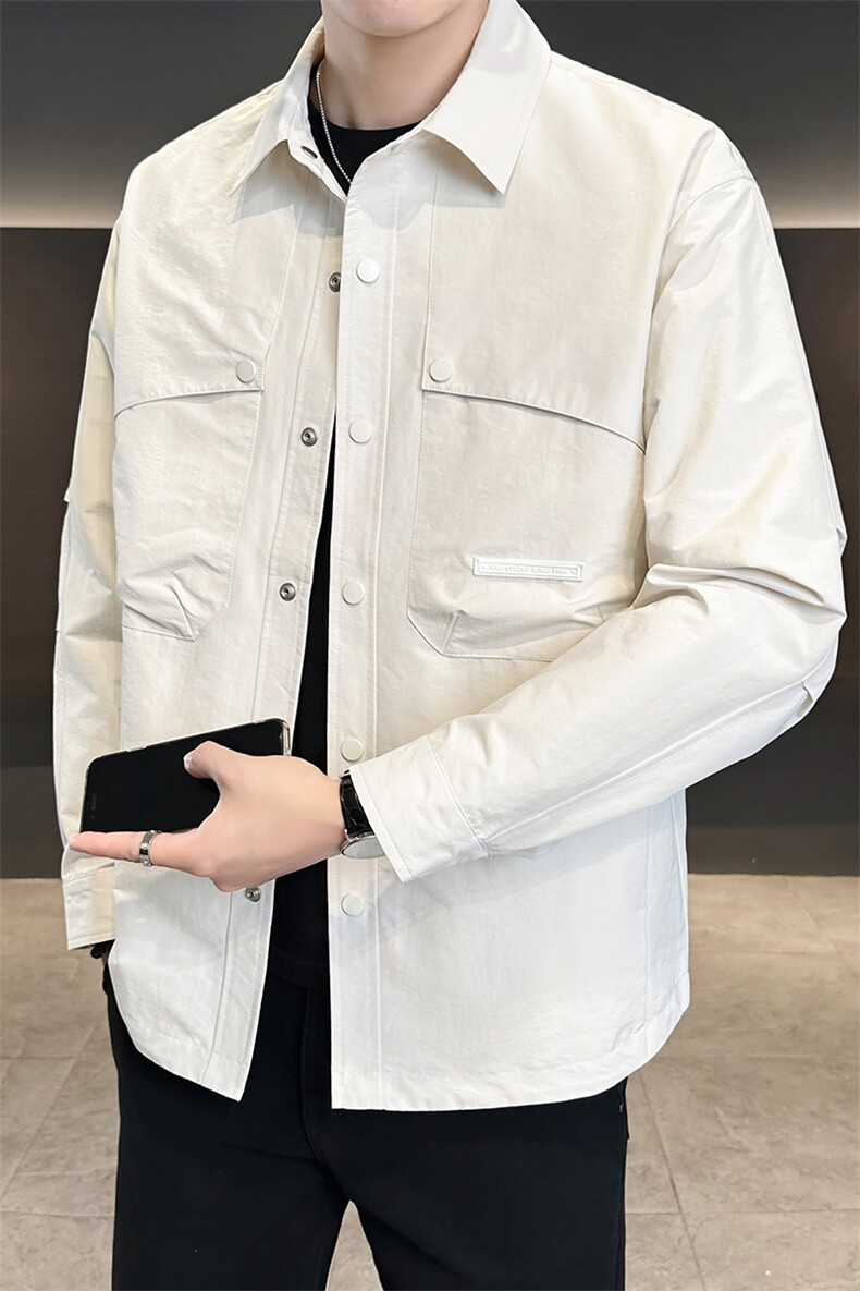 店主风新款夹克外套男春秋休闲百搭时尚翻领男士夹克N811-P75,男装夹克,星座310B-3
