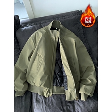 教练飞行夹克棉服棉衣美式高街保暖短款外套男5D1199-TP48不，男装夹克，电商A102