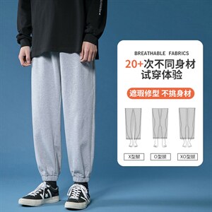 春季新上潮牌流行卫裤百搭宽松男士青少年休闲裤CYKZ2100-P35图片