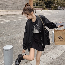 【首-发新品】现货皮衣女2023秋宽松显瘦ZB212-2381-P140-K190，女装皮衣，浙宝285（原212）