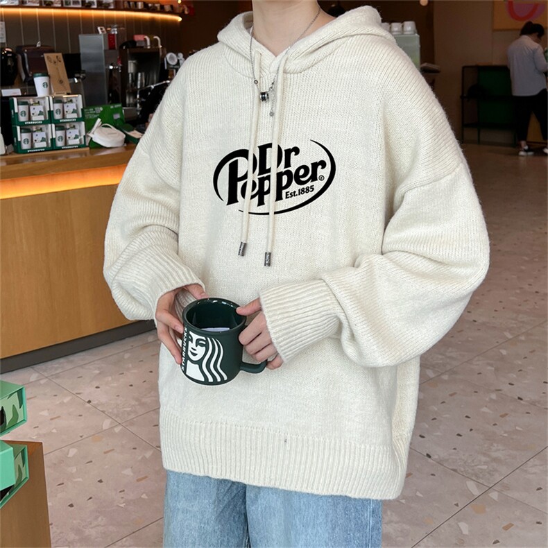 特P55控98高品秋冬季连帽毛衣男复古慵懒风针织衫毛衣外套MYL3337,男装针织衫/毛衣,电商B370