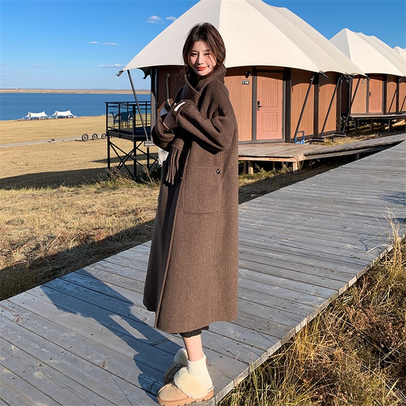 2025现货主推手工双面呢70毛羊毛大衣210-6337-P265-K388,女装双面呢大衣,浙宝210（原浙宝191）