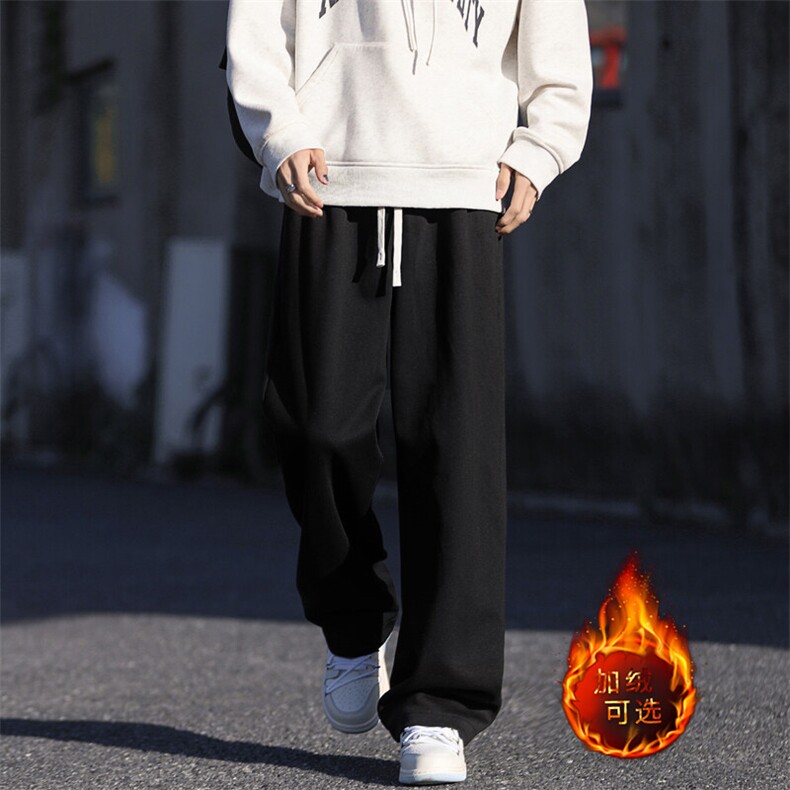 秋冬加绒加厚时尚卫裤直筒百搭休闲裤WK80-1常规特批25加绒特批30图片
