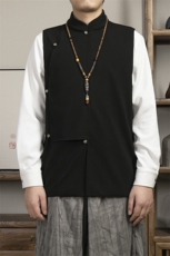 2025春夏新款风男装新中式改良唐装马甲MJ78P80，男装背心/马甲，钱塘802