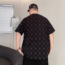 美式复古短袖T恤时尚休闲上衣男士打底衫韩版印花T恤衫男装潮，男装T恤，星座1210-1