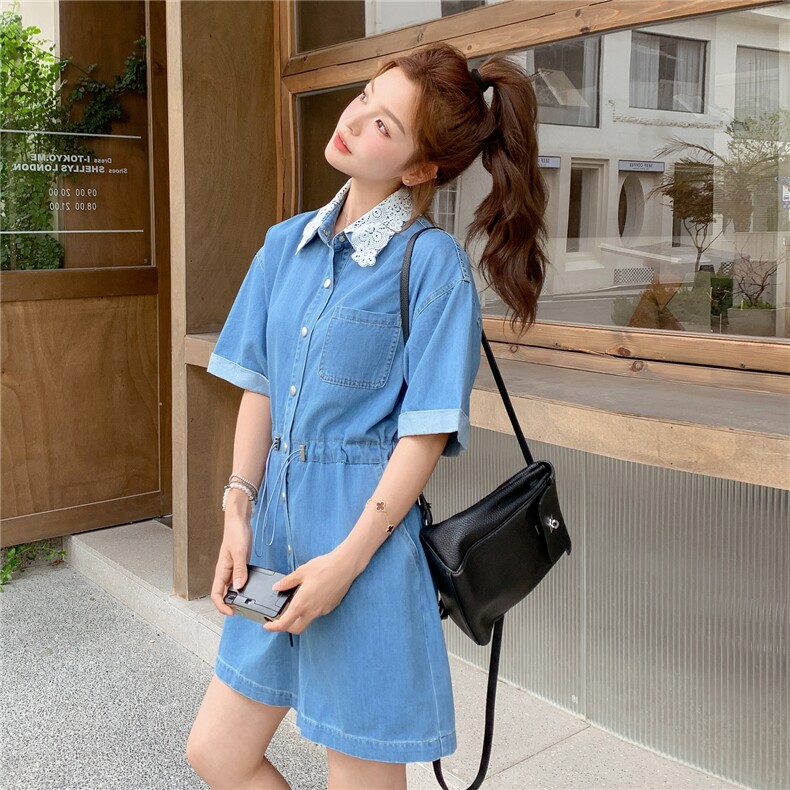 牛仔连体裙2C323P135-188,女装连衣裙,2C323