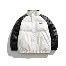 2026冬季新款男装日系潮牌拼色宽松休闲棉服加厚外套MY380-F148，男装棉衣，电商A101（原外27）