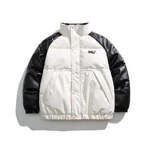 2026冬季新款男装日系潮牌拼色宽松休闲棉服加厚外套MY380-F148图片