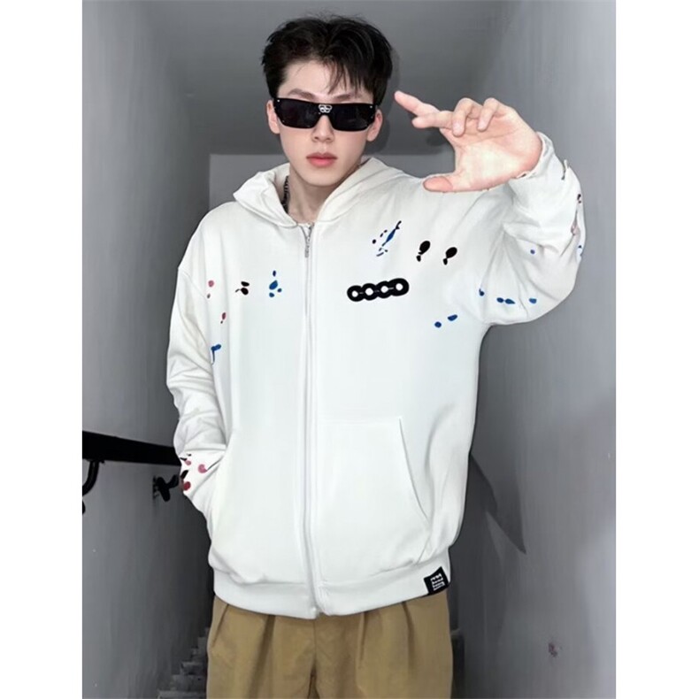 潮流百搭日系开衫卫衣简约新款流行时尚文艺气质慵懒原宿W4143，男装卫衣，星座1116A（原606A-3）