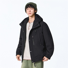 夹棉2025秋冬新款连帽工装夹克男女户外登山服棉服，男装夹克，电商D215
