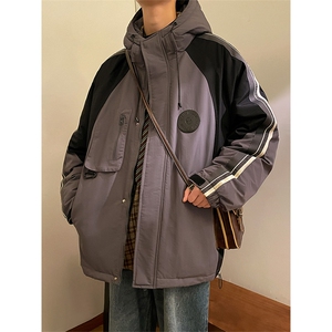 冬装港风羽绒冲锋衣轻薄型工装休闲羽绒服男女 8168-P195 控价268图片