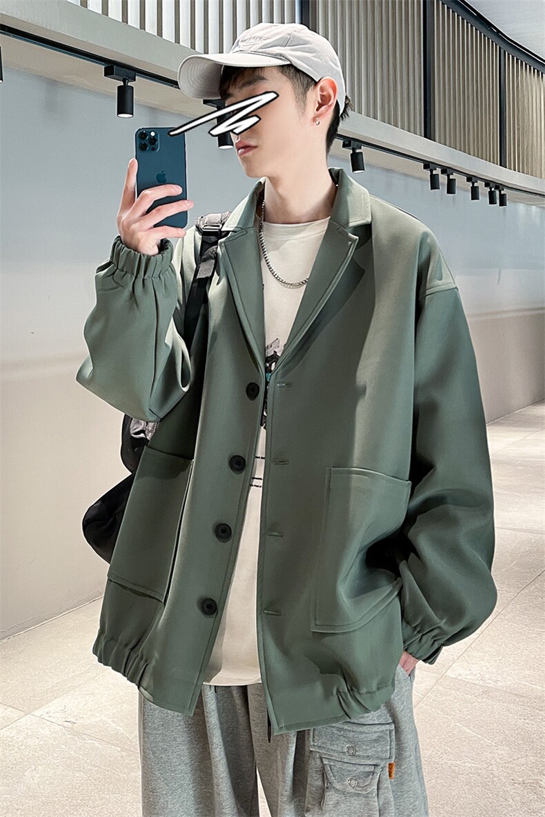 春秋季宽松小西装男雅痞情侣休闲西服外套A071-X01-P80,男装西服套装,电商A071