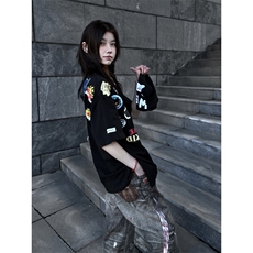 DK96LL-特P40cleanfit美式复古短袖t恤高级感痞帅半袖，男装T恤，星座1007（原301D）
