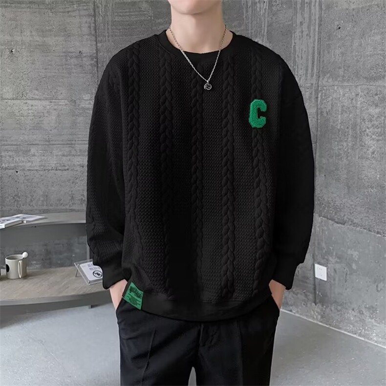 男秋季新款卫衣男小众设计感秋季圆领L8236P32,男装卫衣,星座1116-2