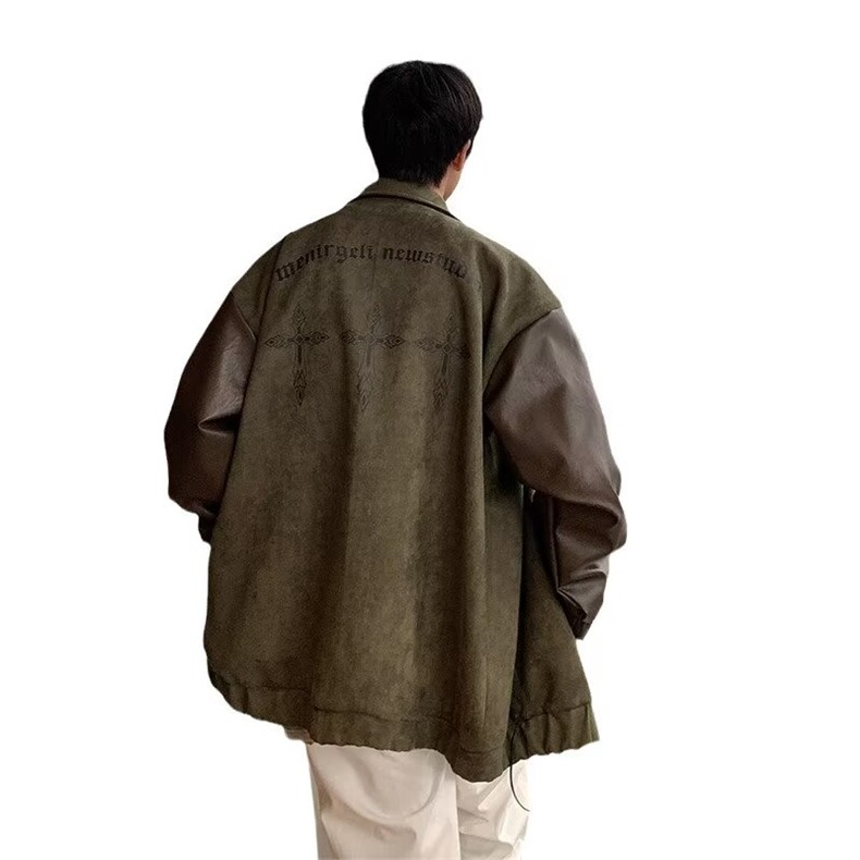 标准新款时尚ins男简约外穿青春流行纯色潮长袖潮流翻领夹克秋季,男装夹克,星座1210-1