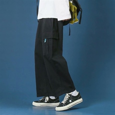新款工装裤男宽松百搭学生休闲裤港风ins潮牌潮流直筒裤k211-p35，男装休闲裤，星座1008-1