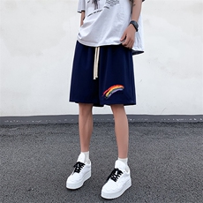 冰丝短裤男士大码宽松休闲五分裤男运动中裤MK37064-P15，男装休闲裤，电商A040