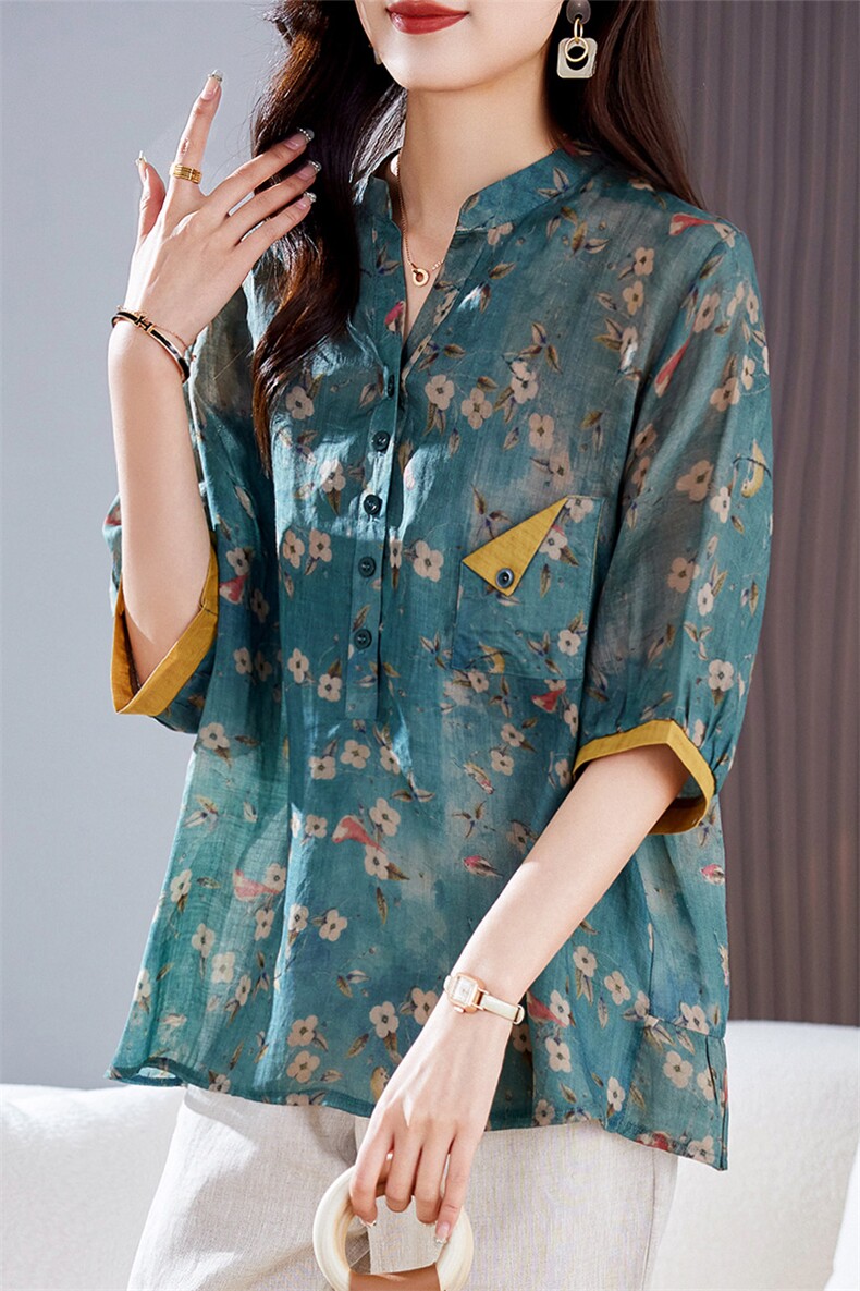 2023夏装新款韩版宽松气质休闲上衣,女装T恤,丽影随形
