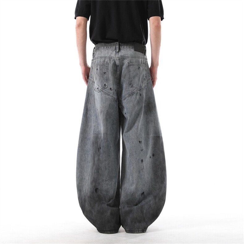 903-AK037-特P58【S-3XL】做旧脏弯刀牛仔裤4,男装牛仔裤,星座903