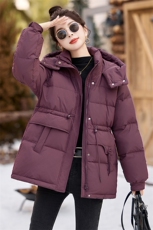 冬季新款羽绒服2024年百搭显瘦小个子白鸭绒冬天连帽女士保暖外套，女装羽绒服，拾衣