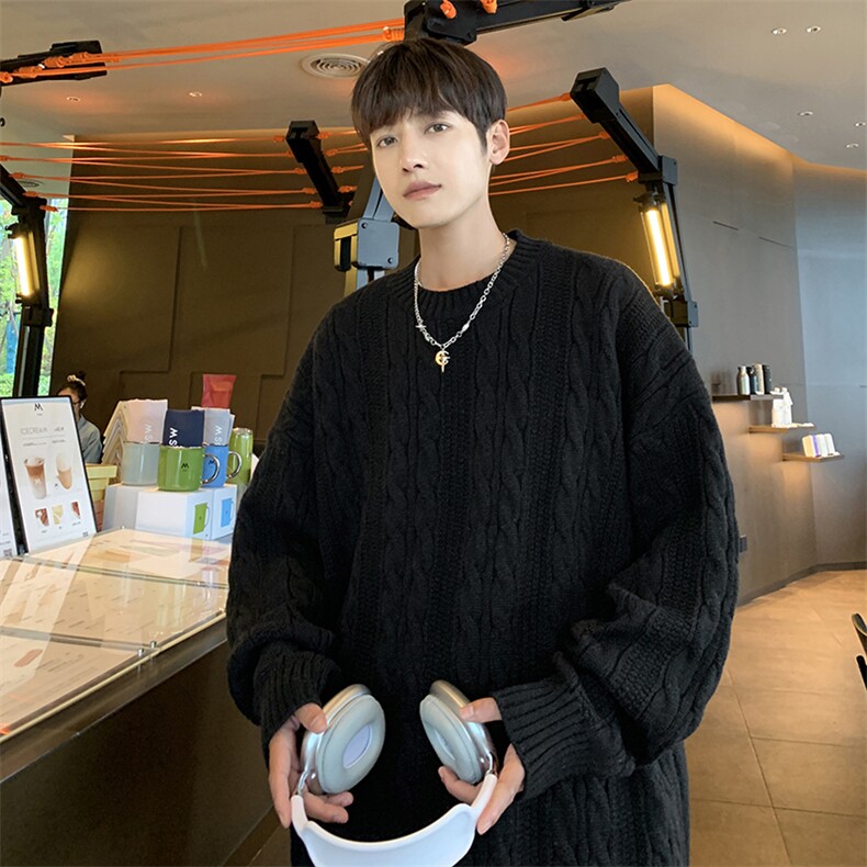 B315P52秋冬男装毛衣纯色打底衫男装休闲宽松线衫,男装T恤,星座512-6