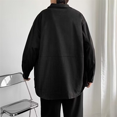 衬衫夹克男士长袖春秋季休闲薄款外套新款复古工装上衣W03/P38，男装夹克，星座506