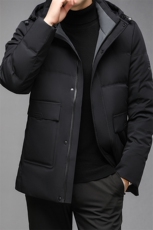 AN9838钱塘2020-3秋冬中老年男士商务休闲保暖连帽羽绒服外套P278，男装羽绒服，钱塘207-3