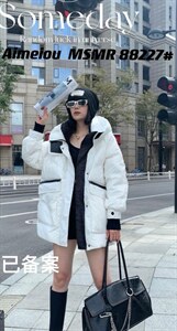 爱美欧 现货 撞色韩版羽绒服图片