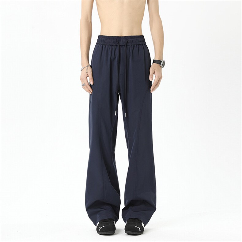 2025秋季新款现货30万件大码冰丝微喇休闲裤S-5XHK24800-特P15，男装休闲裤，电商A022