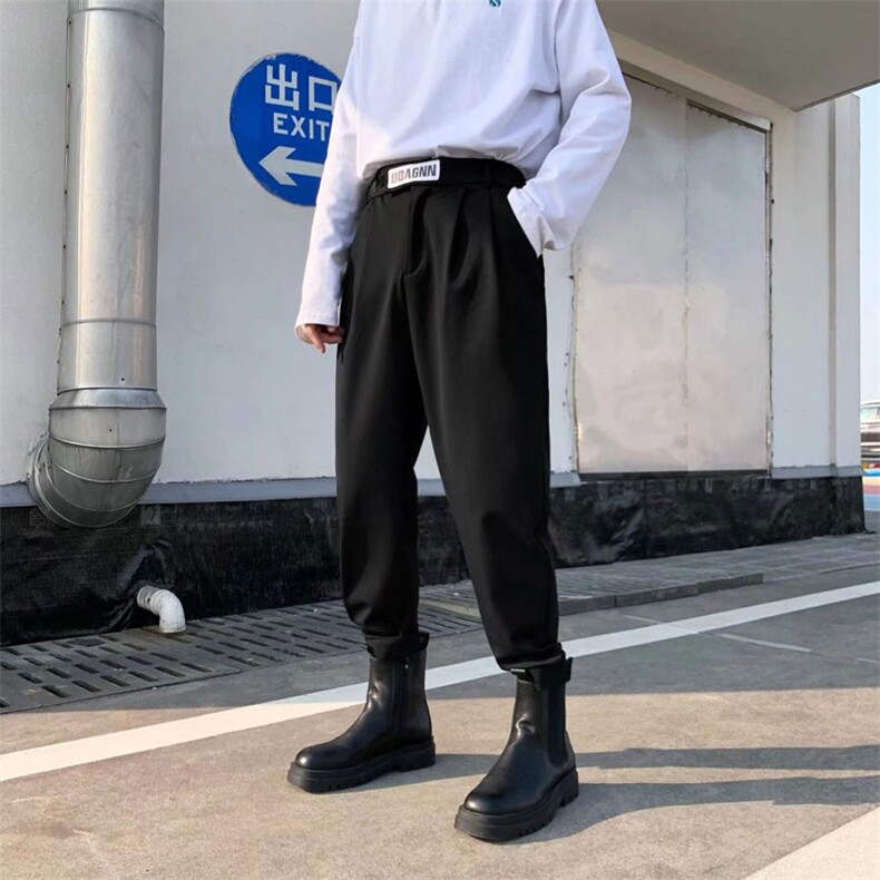 男春季休闲西裤西装布魔术贴西裤K2990P35,男装西裤,星座1116-2